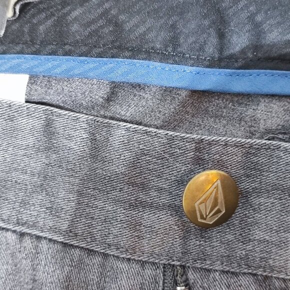 Volcom pants men's size 34 grey colour Frickin Modern Chino Pants style#A1131008 - Picture 8 of 15